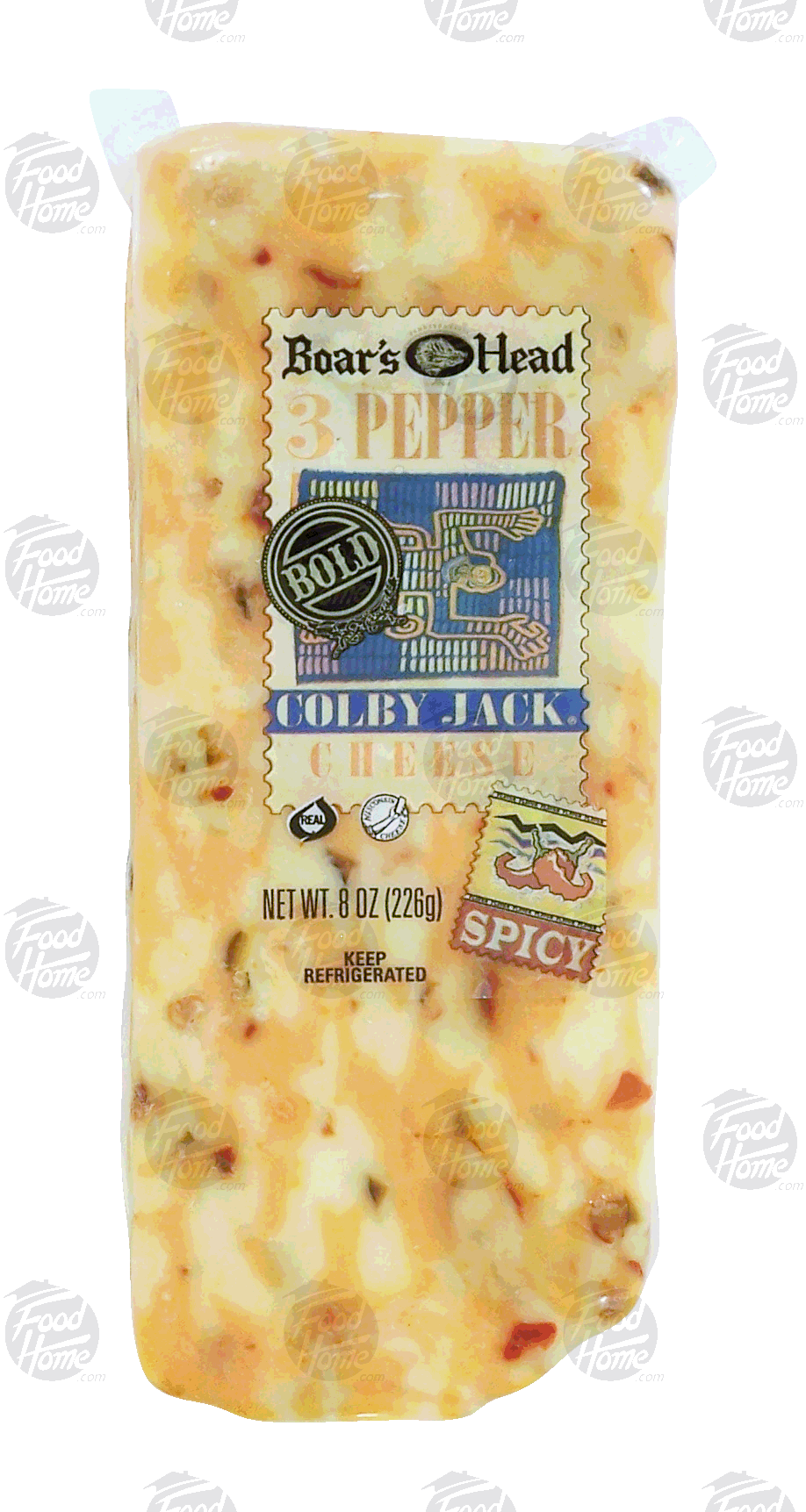 Boar's Head  3 pepper colby jack cheese wedge Full-Size Picture